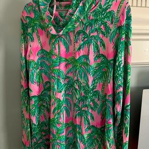 Lilly Pulitzer nylon spandex print top size Xl